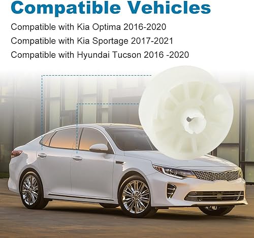 Miniatura 2 de Carrete de tambor para elevalunas, 4 unidades, piñones compatibles con Kia Optima Sportage Hyundai Tucson 2016-2021, universales para ventanas