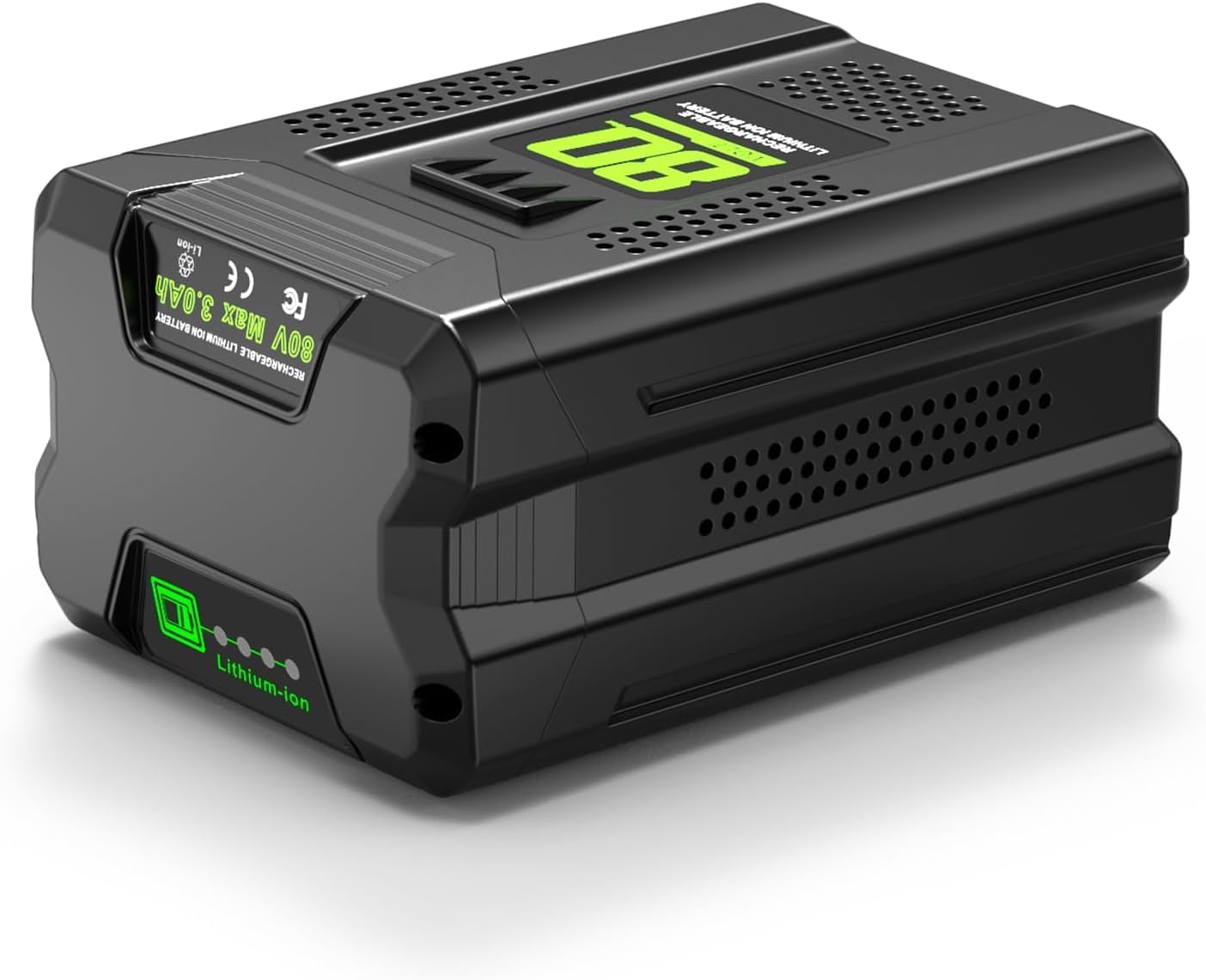 80V 3.0Ah Replacement for Greenworks Battery, Upgraded Lithium-Ion Battery Compatible with Greenworks 80V Power Tools and Chargers