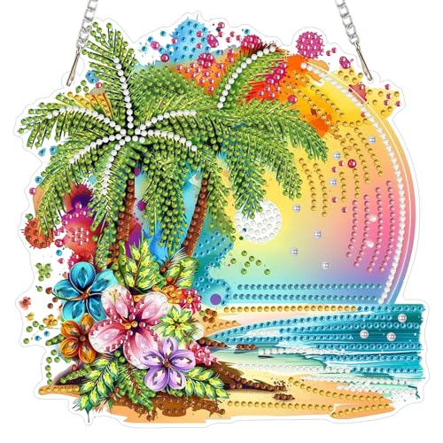 Art diamant de plage MOGTAA kit suspension attrape-soleil double face