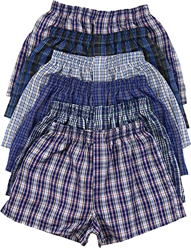 Tobeinstyle Boys' Pack Of 6 Tartan Patterned Boxer Shorts thumb #4