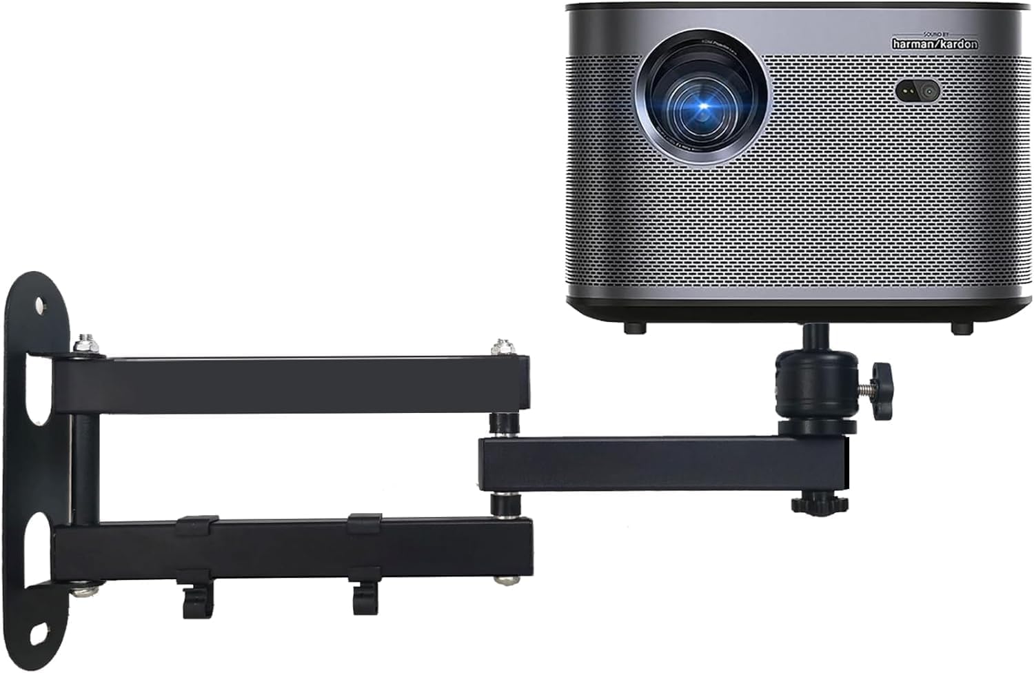 Projector Wall Mount with 14.3 Foldable Arm Universal Projector Mount