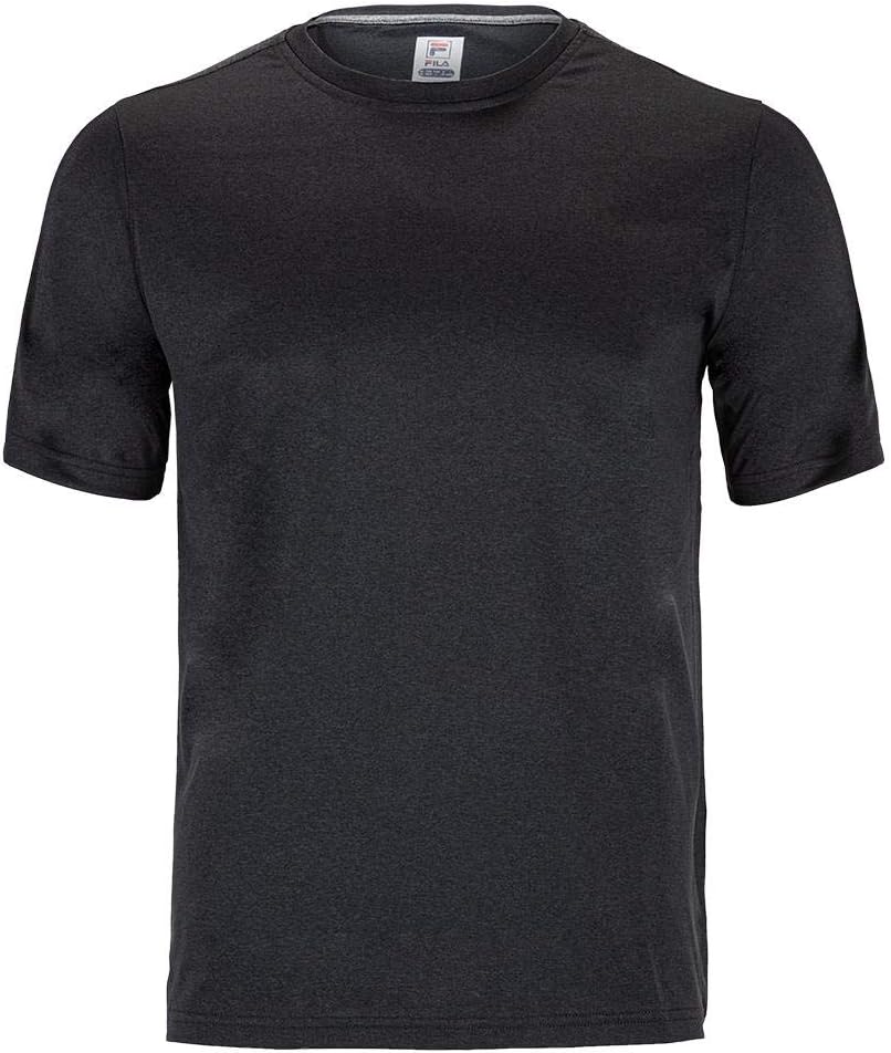 Fila Men's Essentials Heather Mesh Crew Blackhth S