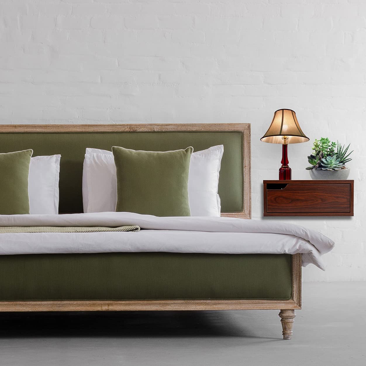 Buy Paisa Home Floating Nightstand, Floating Shelf with Drawer, Wall