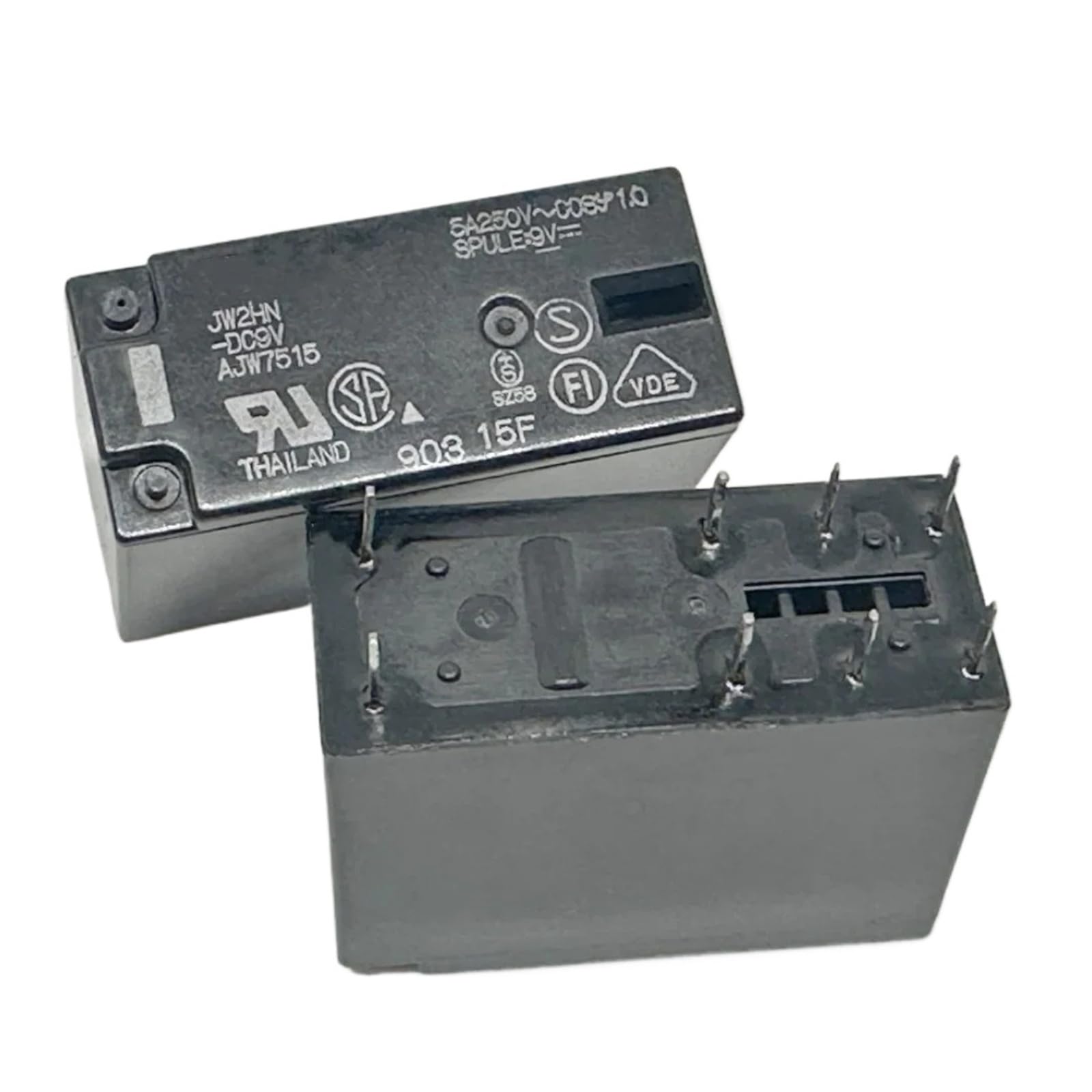 Relais 8 broches 14F2C-5A JW2SN-DC12V pour réparation de carte mère