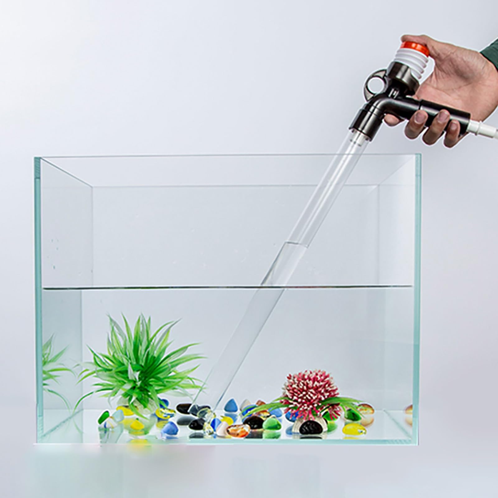 Manguera De Sifón Manual, Cambio De Agua del Acuario, Artículos De Mantenimiento del Agua Extraíbles para Acuarios, Uso para Limpieza De Grava y Arena De Peceras