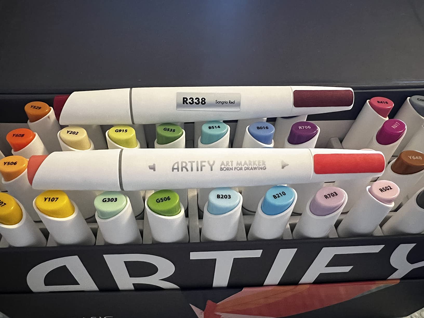 9/mo Finance ARTIFY 48 Basic Colors Art Markers, Fine & Broad Dual