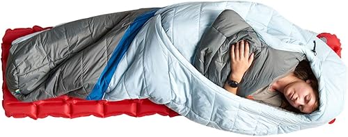 Miniatura 4 de Sierra Designs Night Cap - Saco de dormir sin cremallera de 20 a 20 grados con aislamiento sintético 100% reciclado, diseño de manta plegable, saco