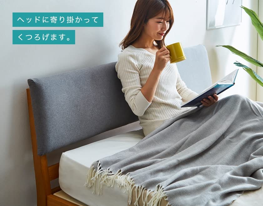 ネイビー布団付きすのこベッド マットレス付き（ハード）ファミリーベッド すのこ床板 サイド有