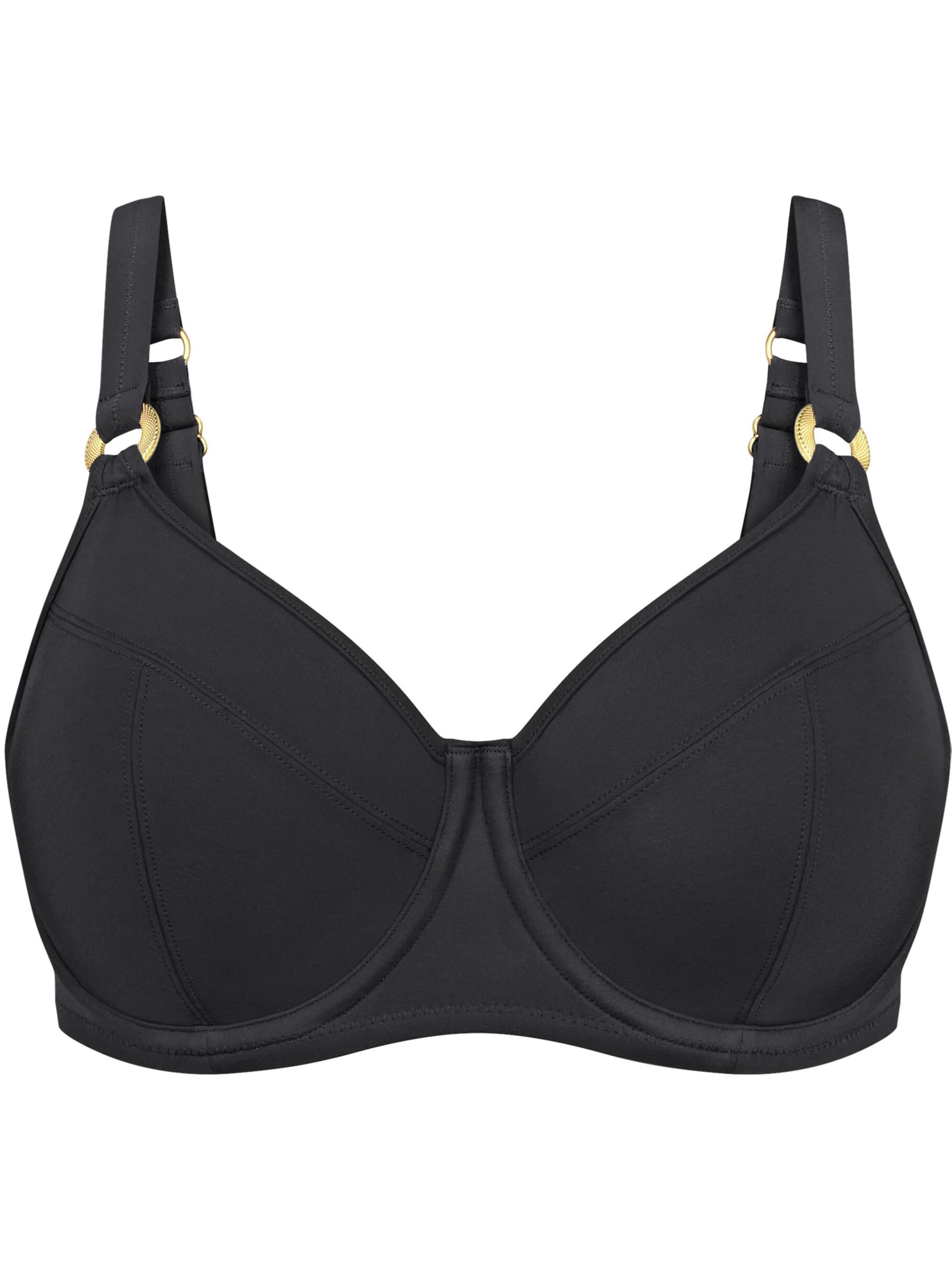 Triumph Women's Summer Twist W 02 Bikini top, Black, 42 EU