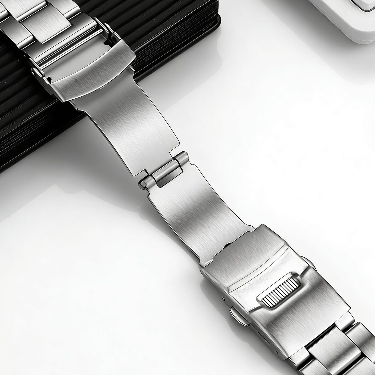 Oyster Watch Band Replacement For Seiko bracelet stainless steel Curved Connectors 20mm