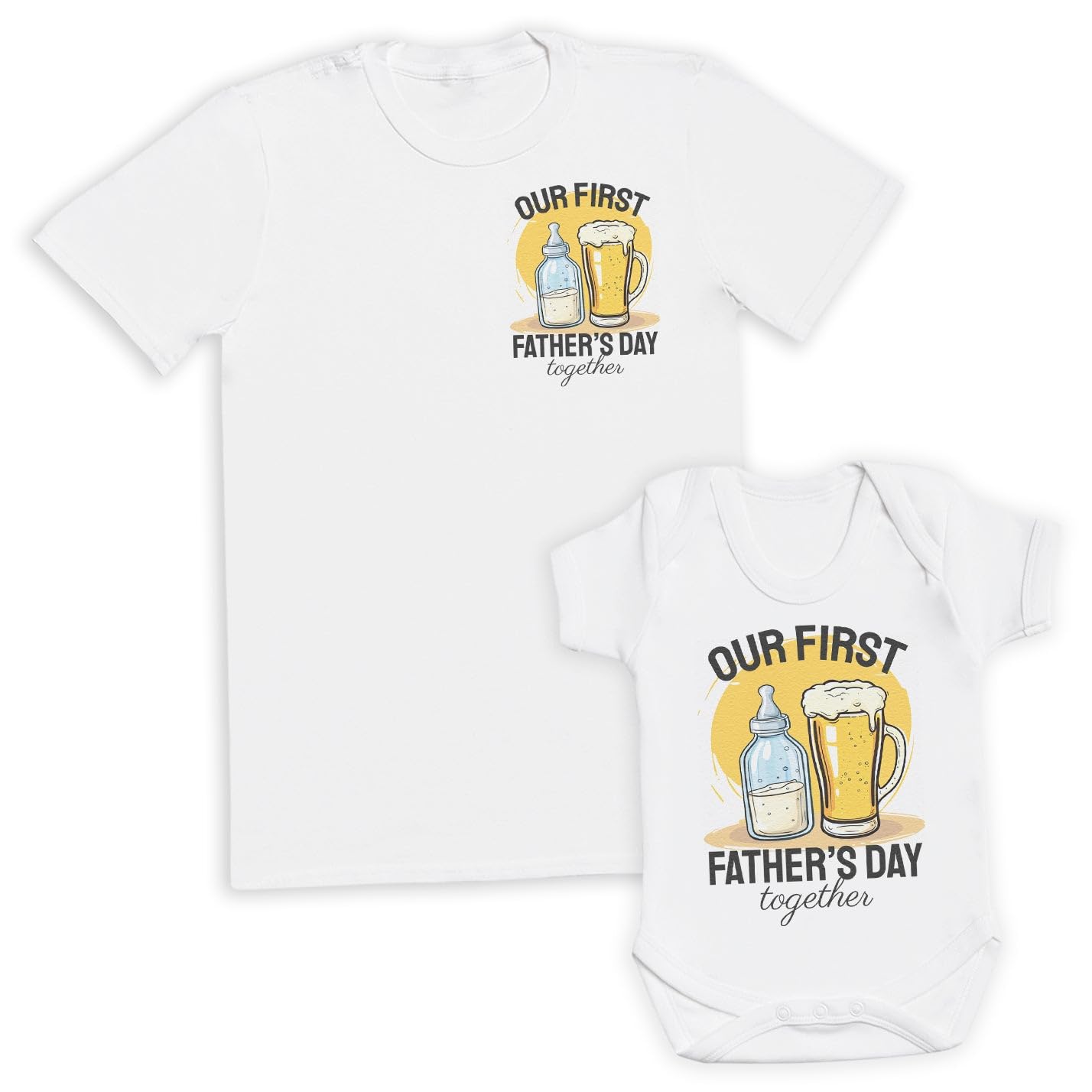 Our First Father's Day Baby Gift Set - Gift Set of 2 - Father & Baby Matching Set
