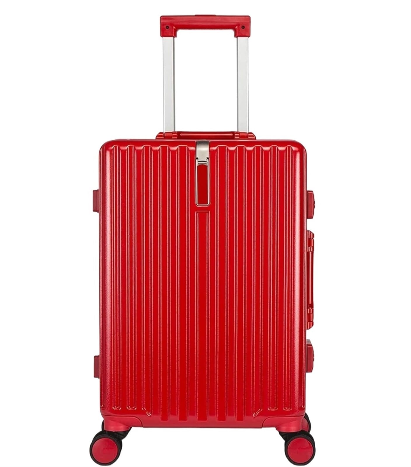 Walizka Podróżna Lekka I Wytrzymała Walizka Kabinowa Lekki Bagaż Podręczny ABS 4 Spinner Walizka Kabinowa(Rot,20 inches)