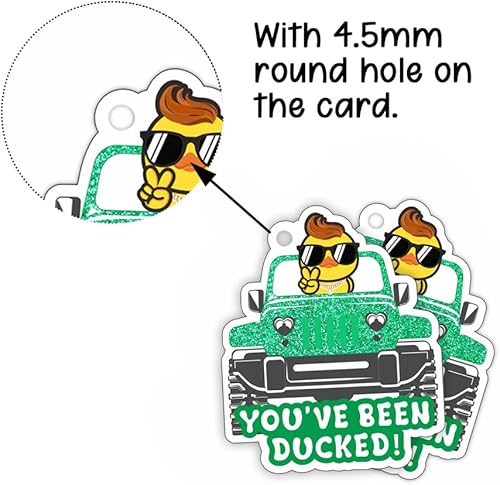 Miniatura 3 de You've Been Ducked, etiquetas de pato, lindas etiquetas de pato, etiquetas de pato de pato, tarjeta de juego de patitos, paquete de 35 unidades de 3