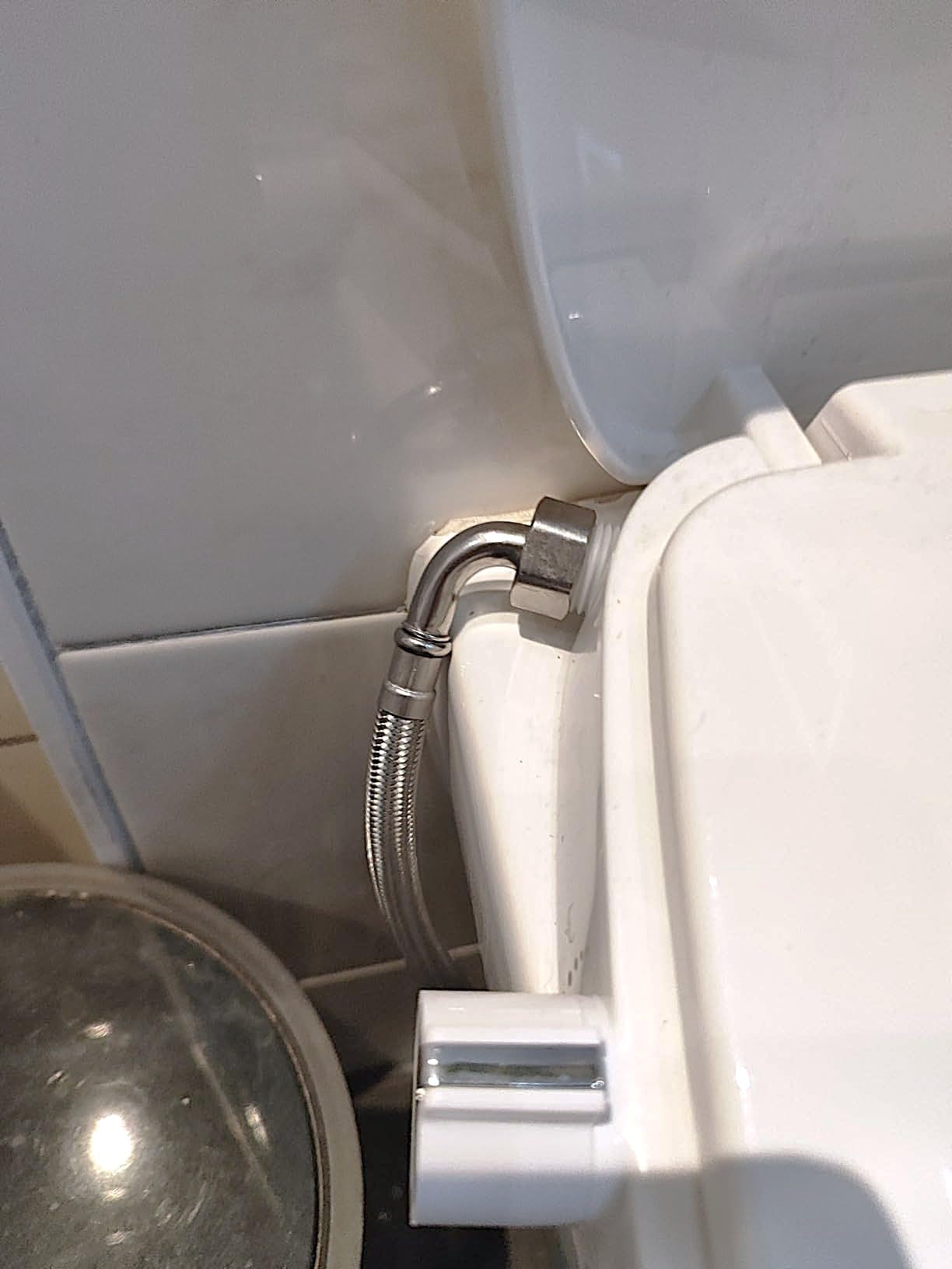 Raccord Tuyau Flexible Coudé 90° 300mm 1/2 X 15mm Acier Inox Home Range WRAS - Plomberie Chaudière