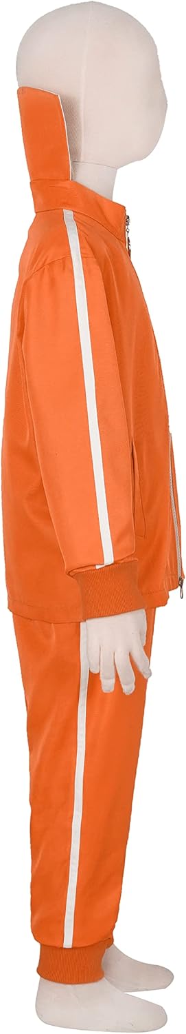 Kid sports suit 2-piece hoodie sportswear suit fashion sportswear suit with wig glasses Small My202214-kid image 4 of 8 B0BJKDYJJH