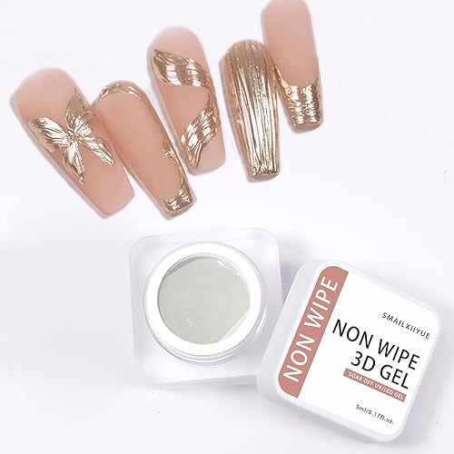 3D Sculpting Gel for Nail Art, No Wipe Clear Painting