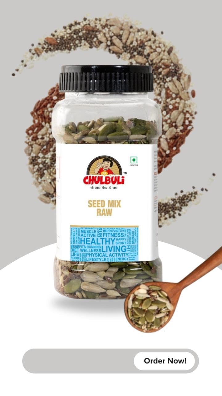 PP CHULBULI Pack of 3 Superfood Combo Chia Pumpkin and Roasted Seed Mix | Breakfast Nutrition Blend for Smoothie, Salad & Oats Bowl | Daily Healthy Diet Use | 600g 3