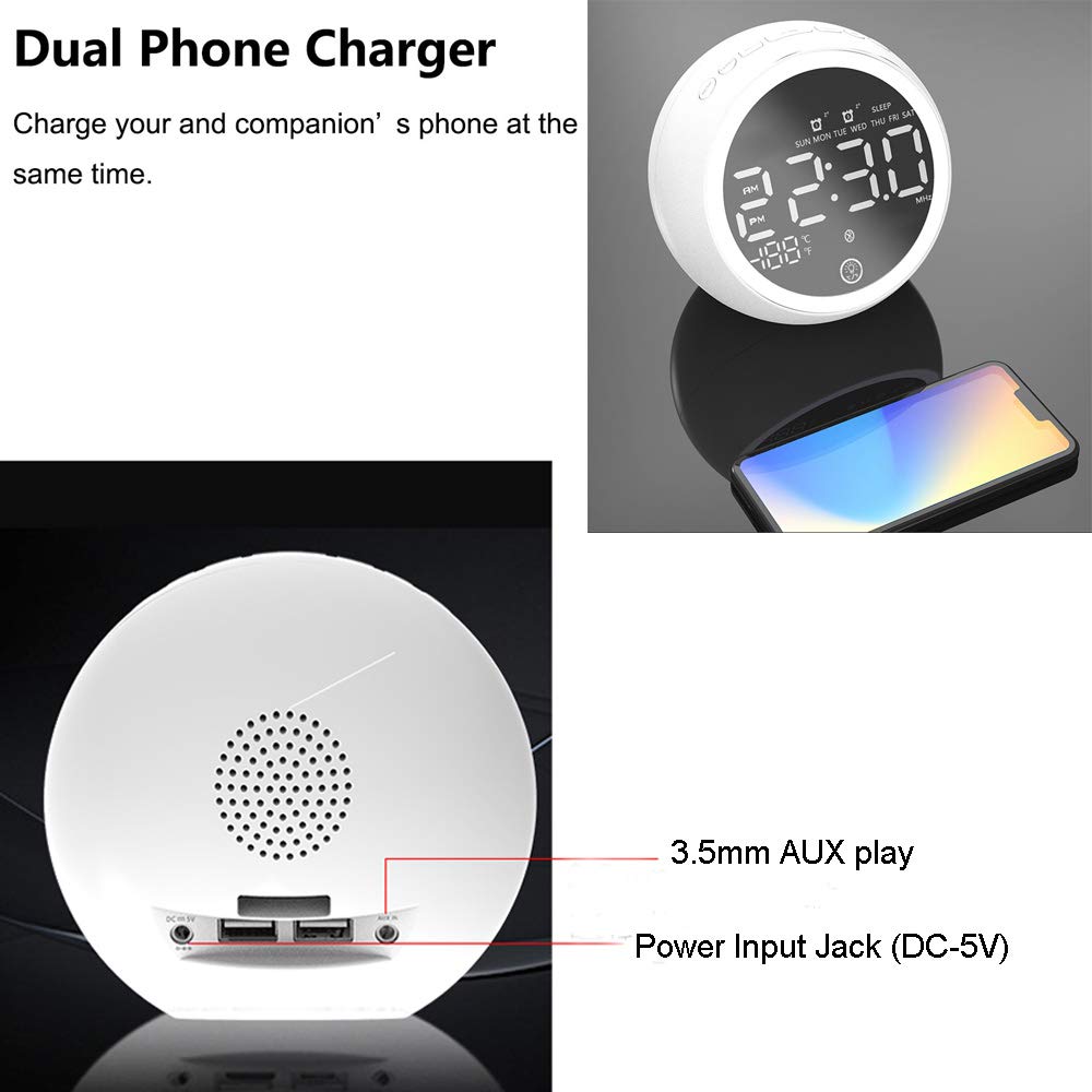 Radio Sveglia Digitale VORRINC Può Registrare Suonerie Di Allarme