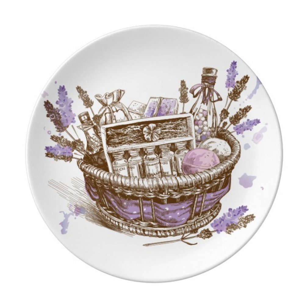 Assiette à dessert lavande 20 cm en porcelaine pour table élégante