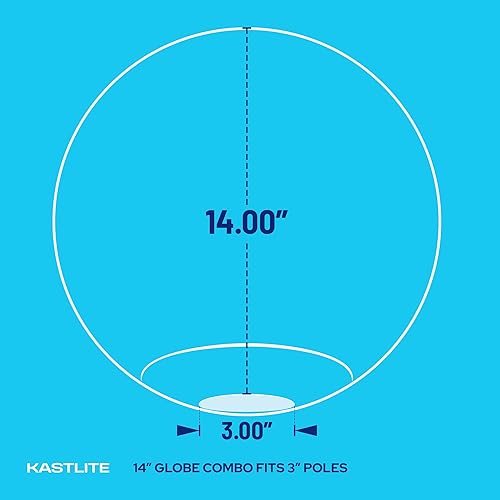 Miniatura 3 de KastLite Accesorio de iluminación combinado de poste de lámpara  Lente acrílica blanca de 14 pulgadas con clips de ala de ajuste blancos  Se adapta
