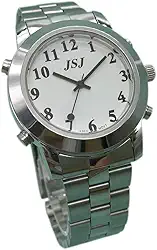 Relógio de quartzo espanhol com alarme para pessoas cegas ou pessoas com deficiência visual Talking Watch