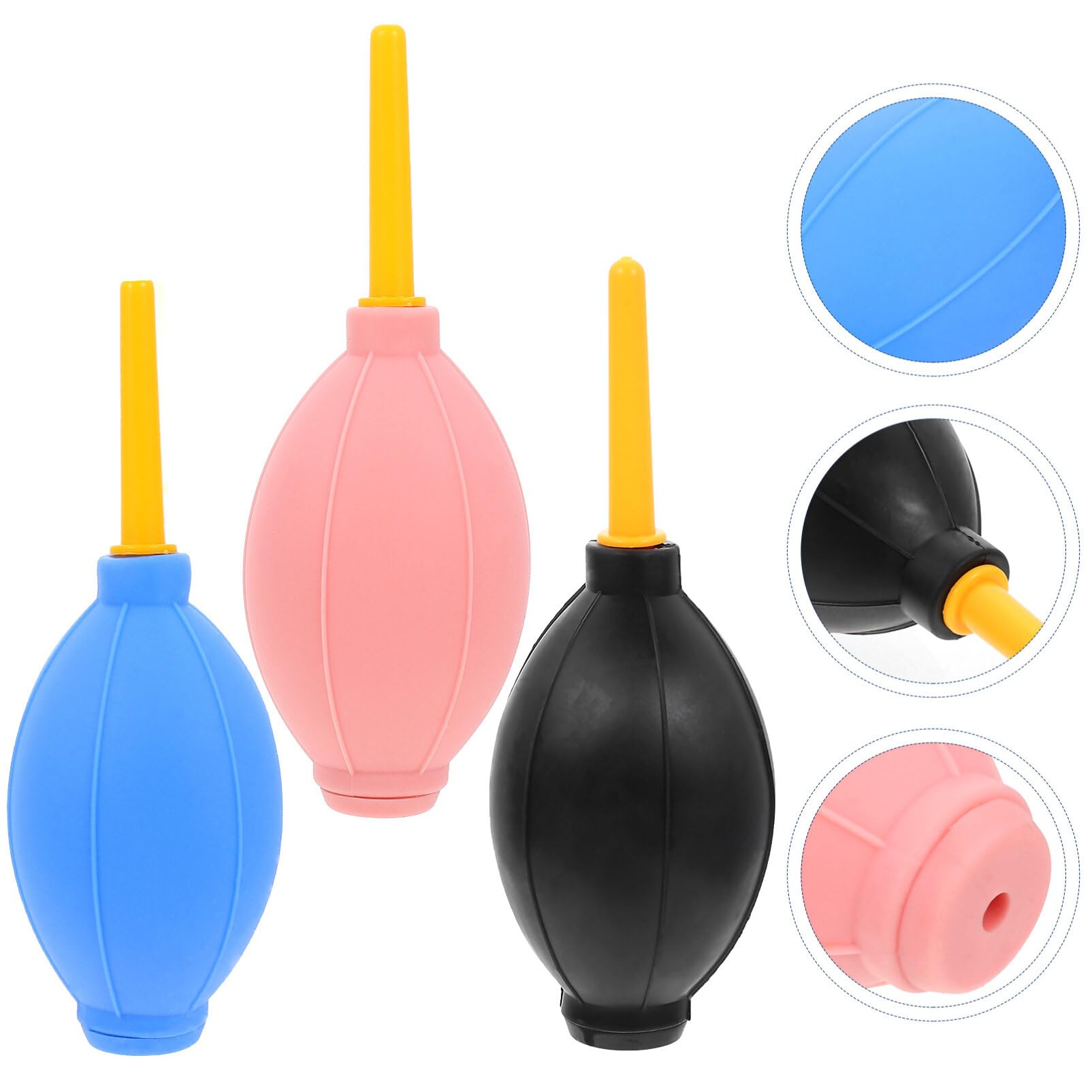 Mikikit 6pcs Air Blower Pump Dust Cleaner Bulb Eyelash Extensions Camera Lens Keyboards Screens