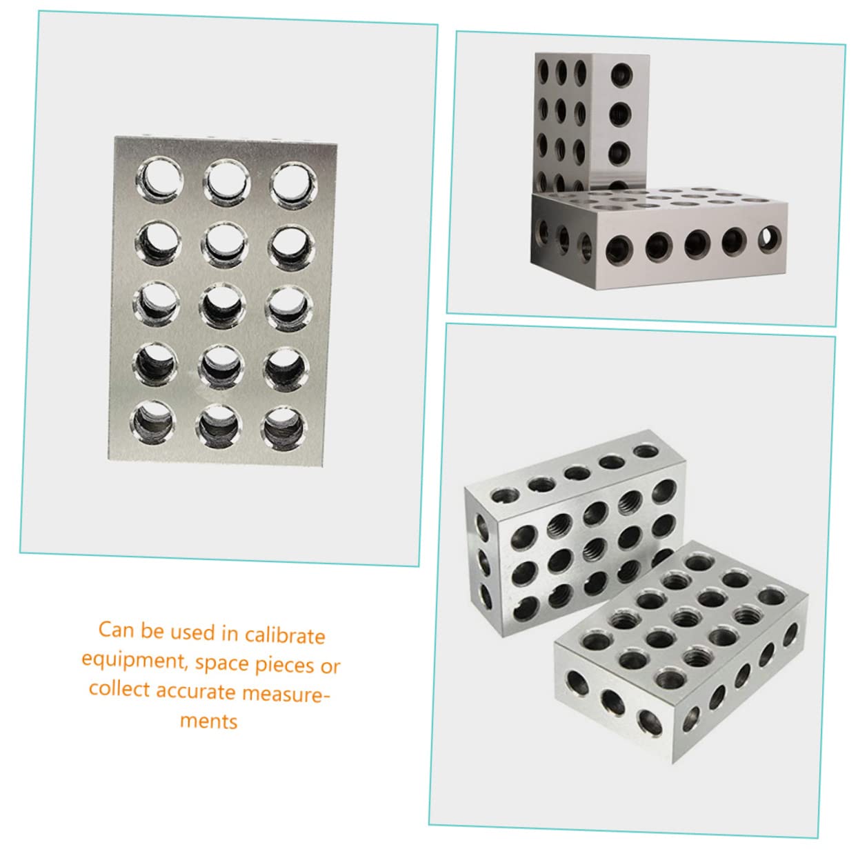 2stücke Präzisionsblock Aus Stahl Für Fräsmaschine Konturblock Parallelunterlage Für Stahlschraubstock Zum Fräsen Und Bohren