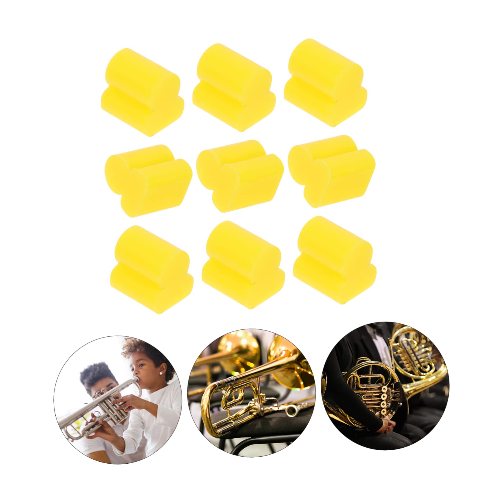 Yardwe 20pcs Silicone Instrument Bumper Pads for Instruments Noise Reduction Practice Tool Easy to Install Durable and Stylish Accessory for Enhanced Playing Experience