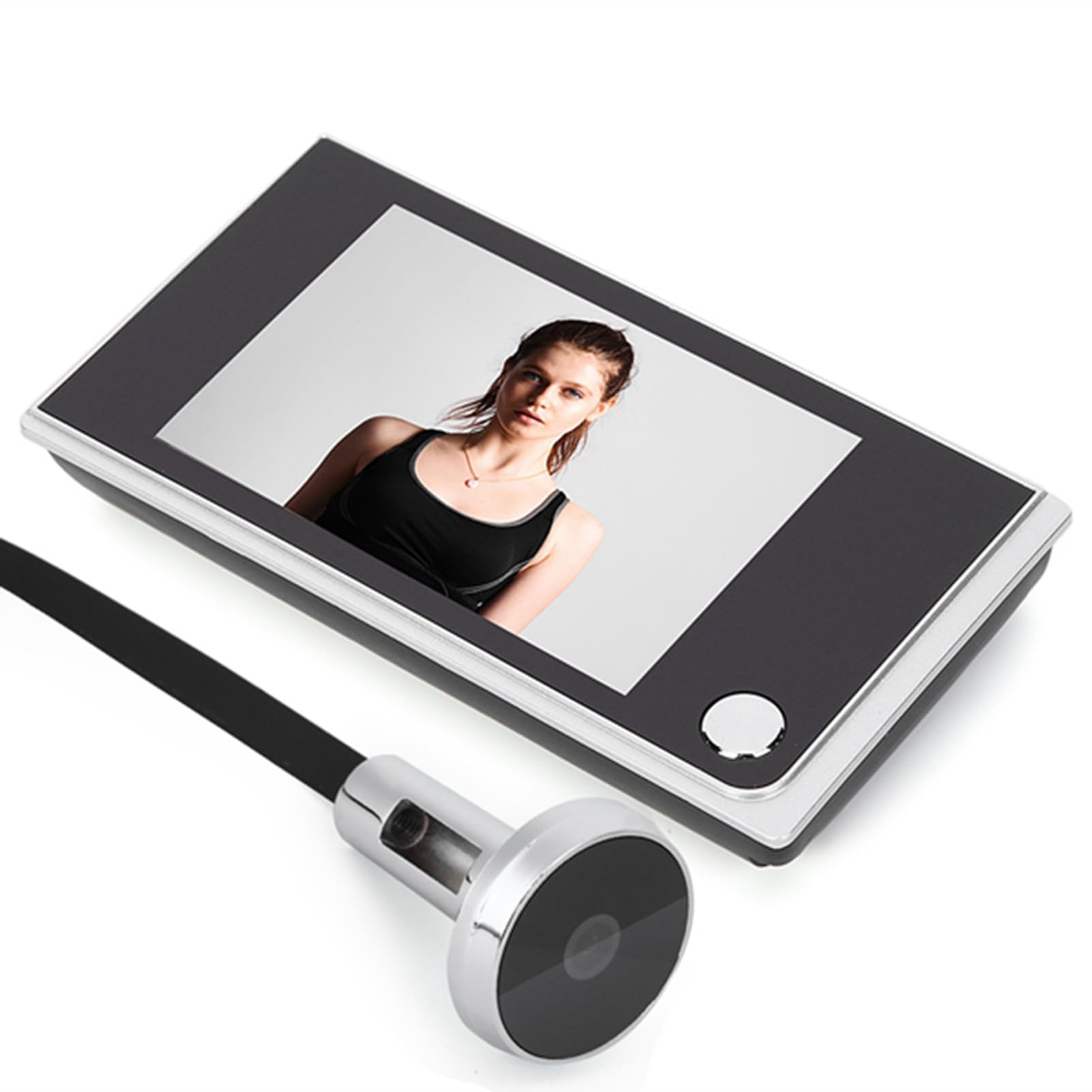 Caméra judas numérique 3,5" - Judas de porte numérique LCD - Sonnette visuelle - Visionneuse peephole à 120° - Surveillance visuelle - Yeux de chat électroniques - Facile à installer