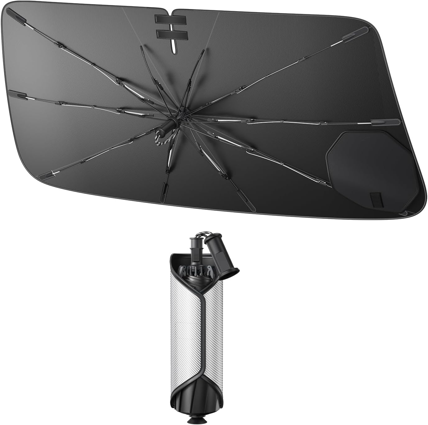 SXCY for 2022-2025 2026 Hyundai Tucson Windshield Umbrella Sunshade [Easier Foldable] for 2024-2026 Hyundai Tucson Accessories 2025 Tucson Sunshade Umbrella 2026 Tucson Windshield Umbrella Sun Shade