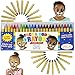 JOYIN Visage Peinture, 24 Crayon Maquillage de 7.6cm Non-Toxiques pour Enfants, Idéal pour Maquillage Carnaval, Maquillage Halloween, Fête d'anniversaire, Cosplay, Noël, Soirées à Thème