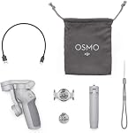 DJI OM 4 - Handheld 3-Axis Smartphone Gimbal Stabilizer with Grip, Tripod, Gimbal Stabilizer Ideal for Vlogging, YouTube, Live Video, Phone Stabilizer Compatible with iPhone and Android