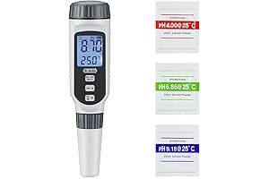 Dr.meter Best pH Meter with Backlit Display & High Accuracy