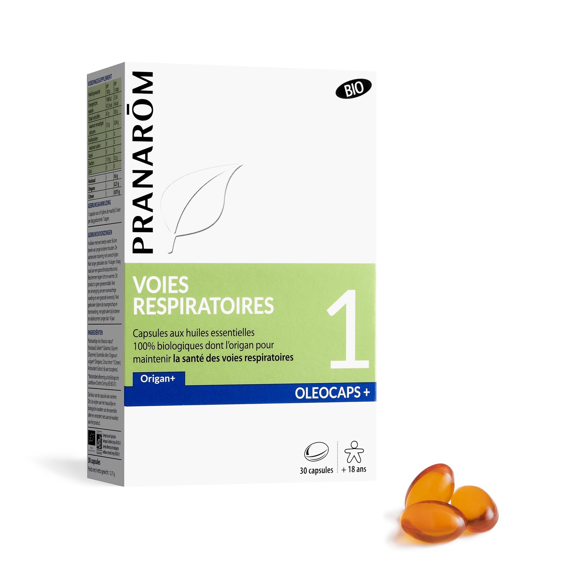 Pranarôm Oléocaps 1 Voies Respiratoires Bio 30 Capsules