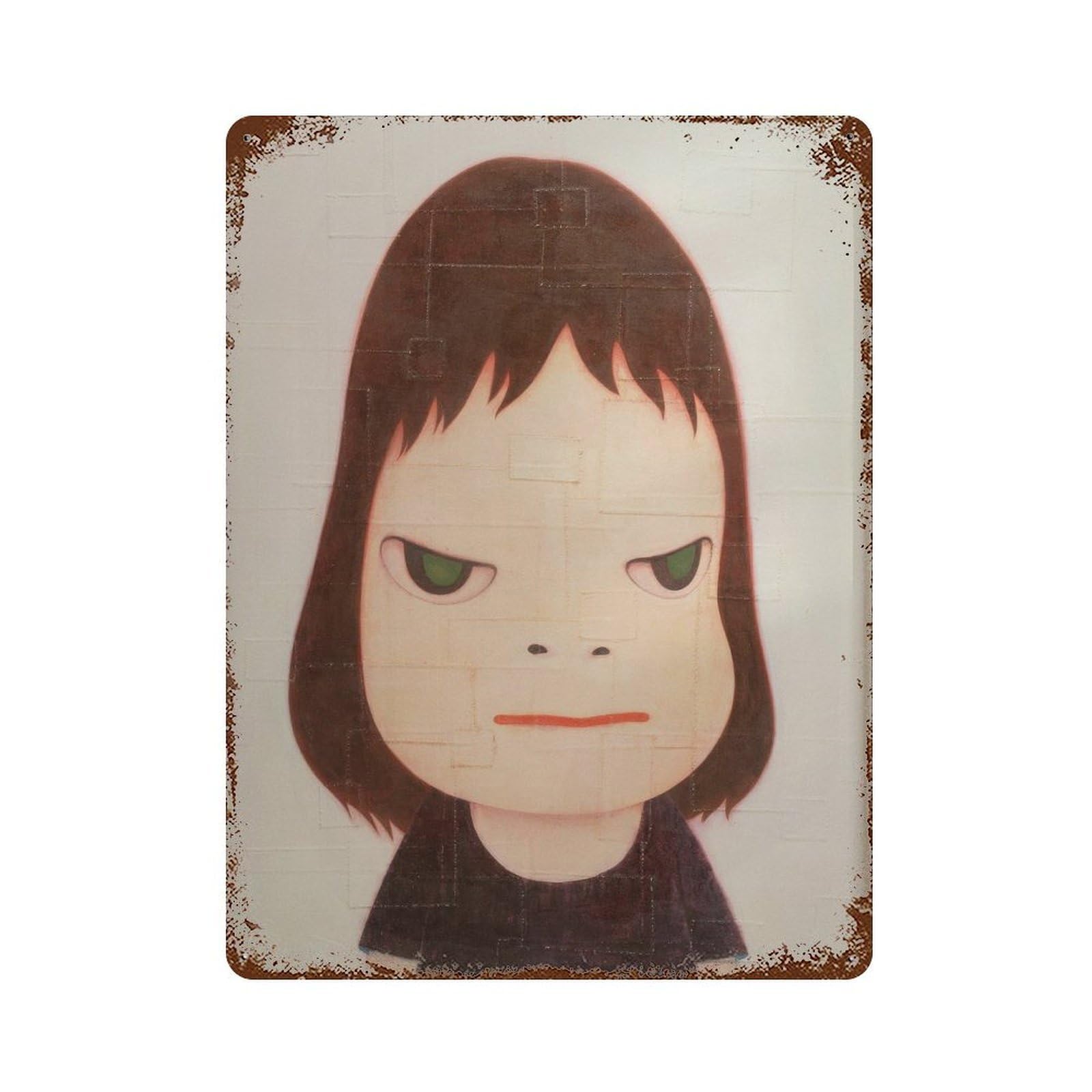 xiaoxiaoshen Sad Girl. Yoshitomo Nara Contemporary Wall Decor Art Metal Tin Poster Modern Home Decor Art Home Bar Shop Decorations Vintage Sign 40x30cm