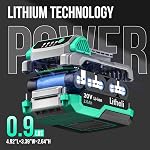 Litheli perceuse visseuse sans fil, perceuse sans fil 20V Max, mandrin sans clé 3/8 po, 18+1 réglages de couple, vitesse variable, batterie 2,0 Ah et chargeur rapide 1 heure inclus