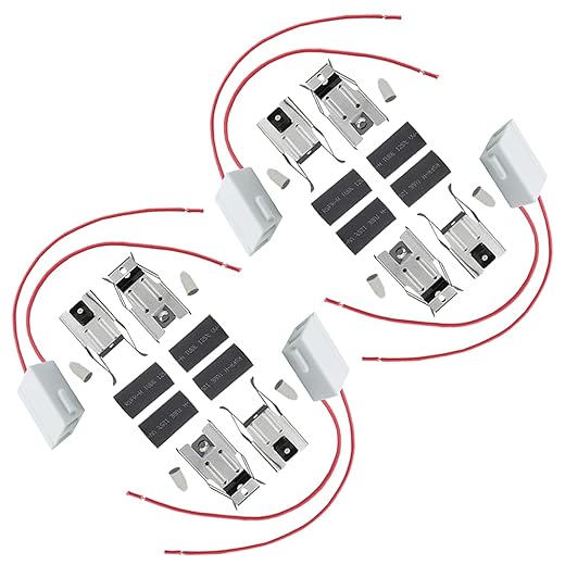 4 Pack 12001676 Range Burner Ceramic Receptacle Kit for Whirlpool RR115 Oven Stove Universal Terminal Block Compatible with Kenmore Sears & Maytag Jenn-Air Roper Magic Chef Amana AP4009015 PS1570190