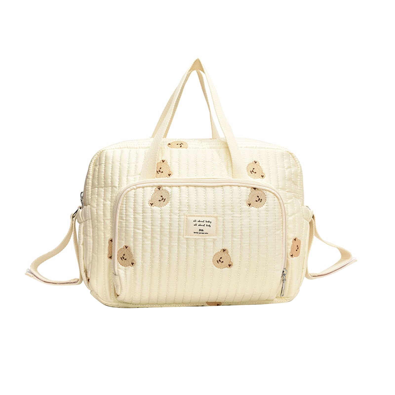 Piccola Borsa per Pannolini, Tasca per 2 biberon, Passeggino Portatile, Pannolini per Bambini, Tracolla Regolabile