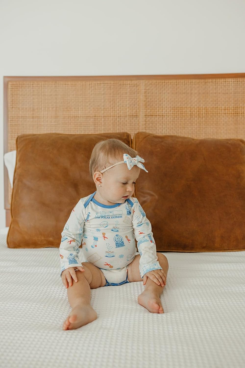 Copper Pearl Classic Baby Bow The Polar Express