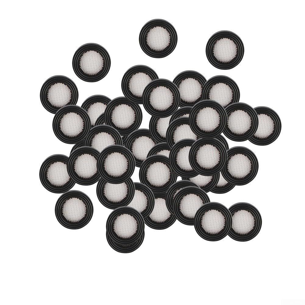 G3/4 Seal O-Ring Hose Gasket Shower Filter Rubber Washer Stainless Steel Inline Filter Black 24mm 16mm 3mm 10 20 50 Pack For Bathroom Sprinkler Faucet Tap Prevention of Impurities (50Pcs)