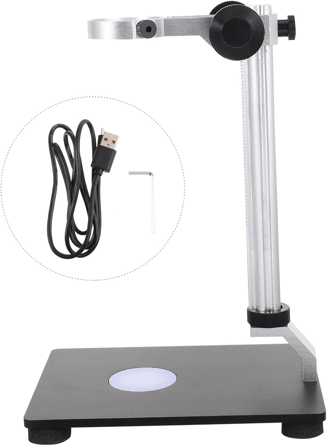 Microscope Swing Arm Stand Microscope Bracket Holder Adjustable Base Digital Support