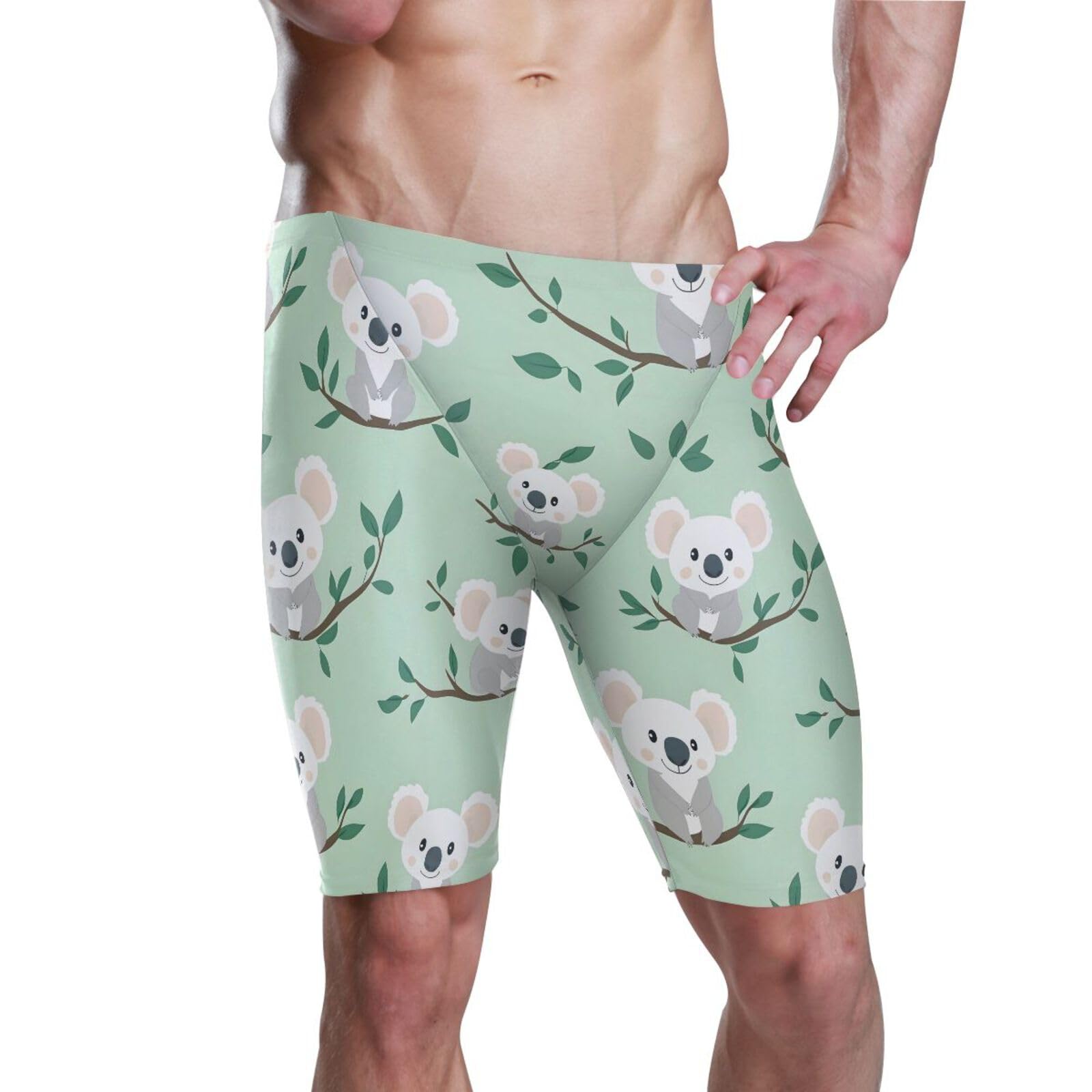 Mens Swim Shorts Trunks Swimsuit Cute Koala Men's Athletic Swimwear Jammers XL 202b8260