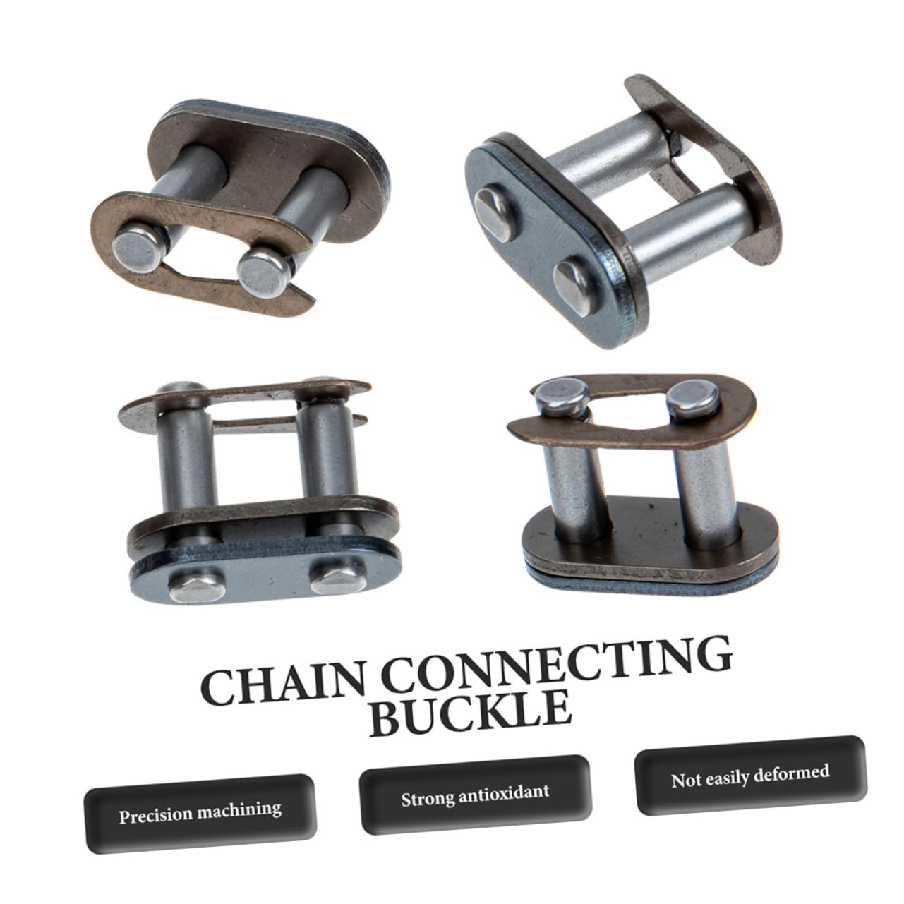 12pcs Heavy Duty Chain Connecting Links for Motorcycle ATV Go-Kart Easy Install Durable Buckles for Reliable Performance and Smooth Riding