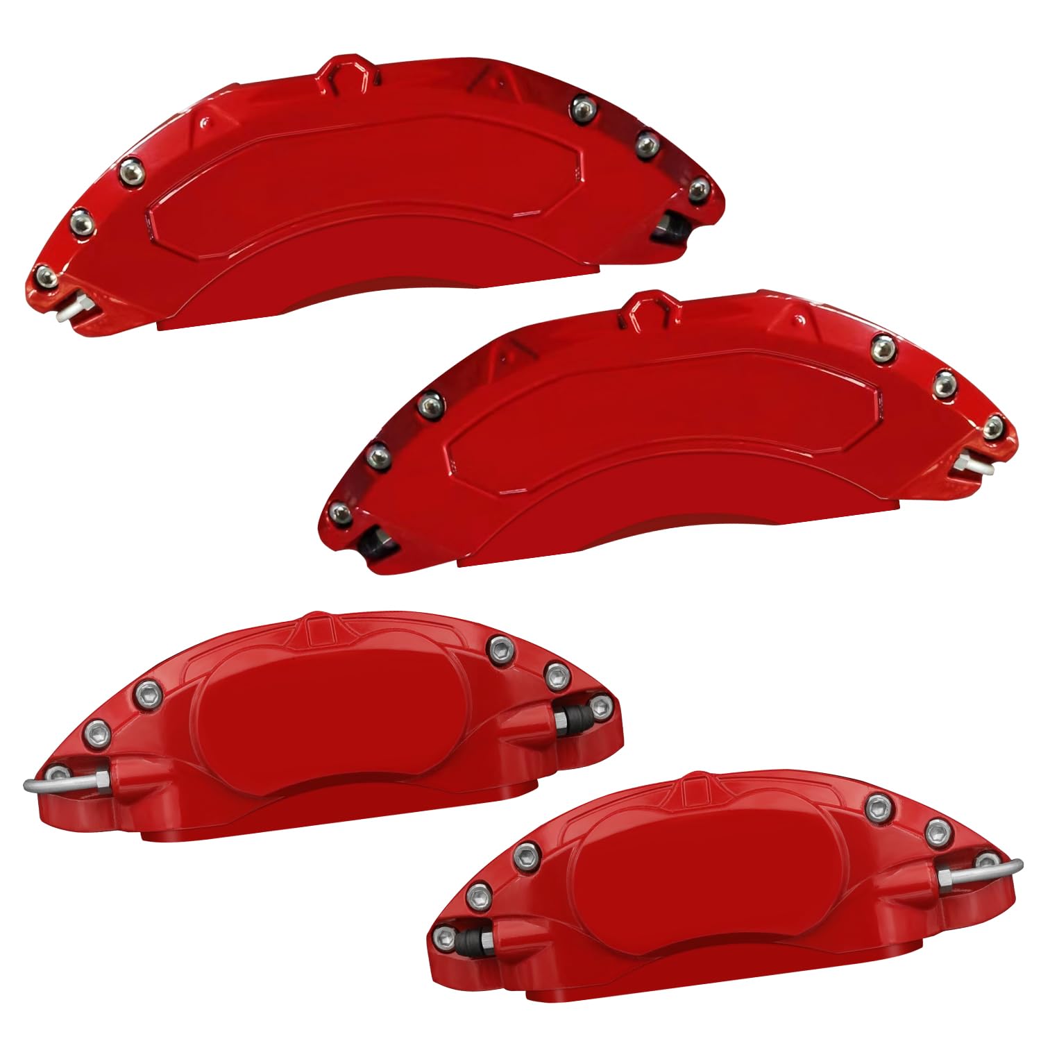 AOOA Red Caliper Covers Disc Brake Caliper Covers Fit for Chevrolet Colorado 2021-2022&GMC Canyon2021-2022（front and rear）