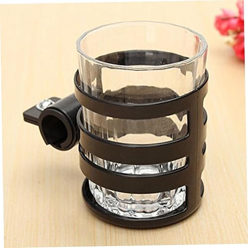 Miniatura 3 de BESPORTBLE 2 Pcs Cart Bottle Holders Stroller Drink Racks Plastic Bottle Holders for Bicycles Wheelchairs Scooters Walkers Easy to Install Black