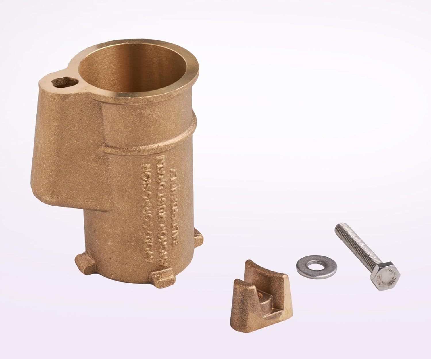 2 Pack 4 Inch Brass Pool Ladder Anchor Socket | In-Ground Swimming Pool Handrail & Stair Rail Anchor | Heavy Duty Brass Pool Rail Replacement Parts | Easy Install