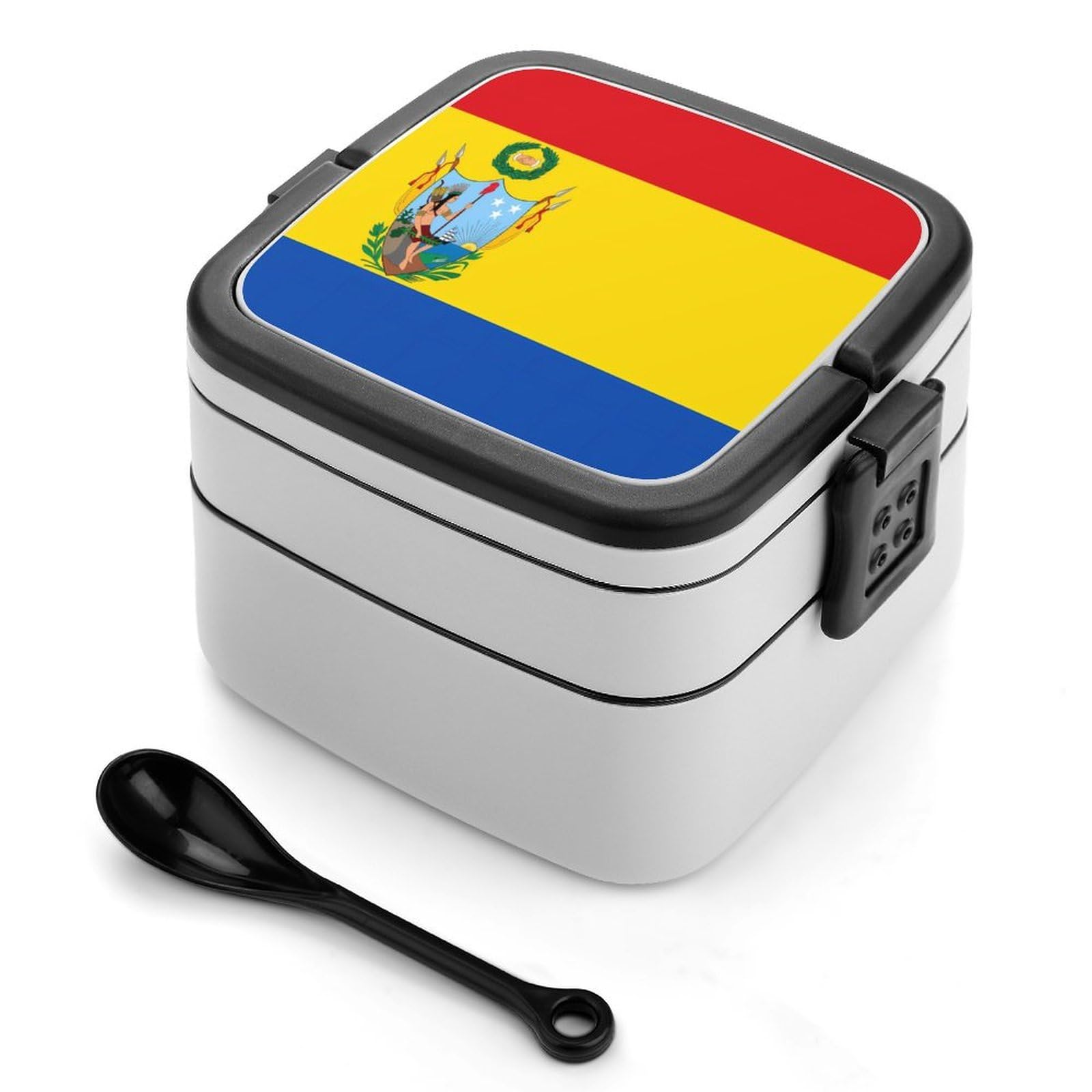 CGSBNGHA Flag of Gran Colombia Bento Lunch Box 2 Layer Lunchbox Food Container for Adults Office