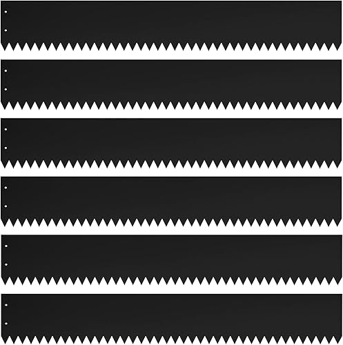 Tiras de acero para bordes de paisaje de 40 pulgadas, bordes de acero de 4 pulgadas de profundidad, paquete de 6 martillos en bordes de paisaje,