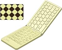 Vista 20 de Mini teclado Bluetooth plegable, teclado portátil compacto inalámbrico recargable con 67 teclas delgadas y silenciosas, bonito teclado de viaje