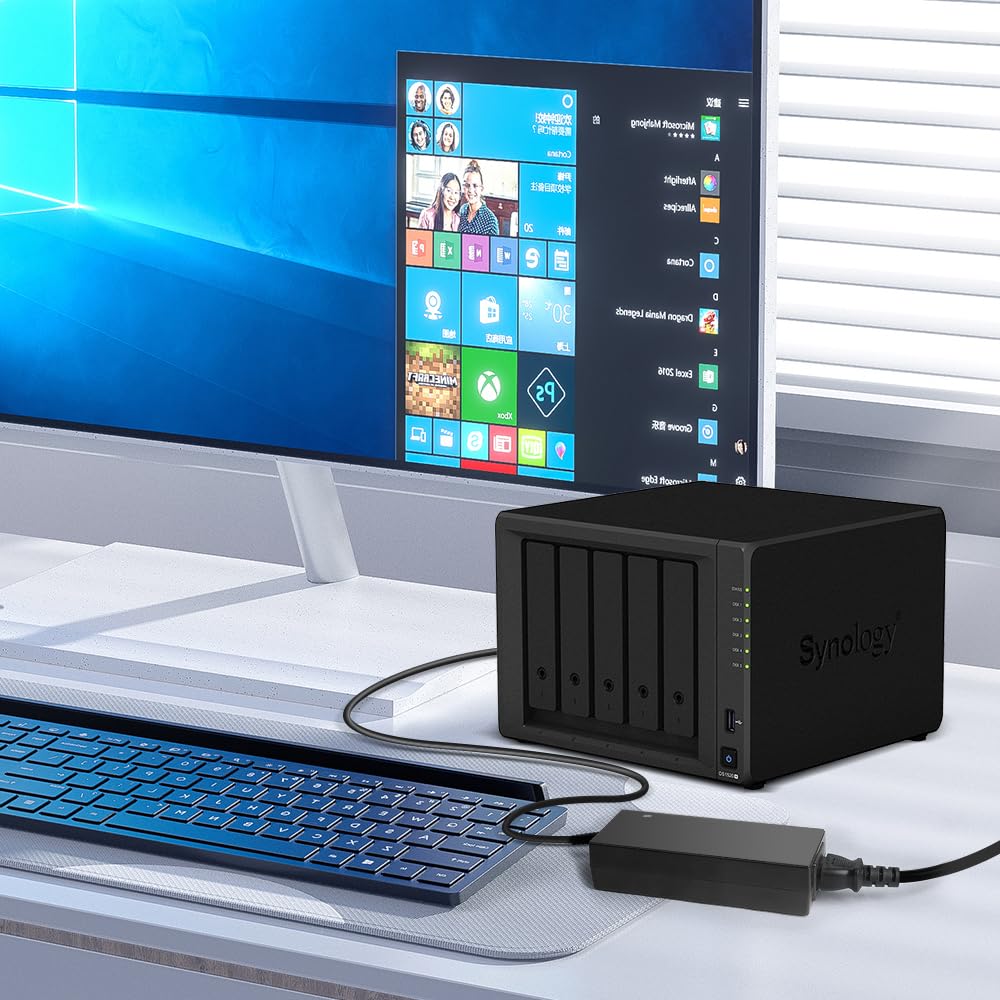TAIFU 12V 10A Netzteil für Synology Disk Station 4-Bay Synology DS918+ DS918 DS916+ DS415+ DS920+ DiskStation DS1520+ DS1522+ DS923+ DS718+ QNAP TS464 TS431TS410 TS412 NAS Server Ladegerät Ladekabel